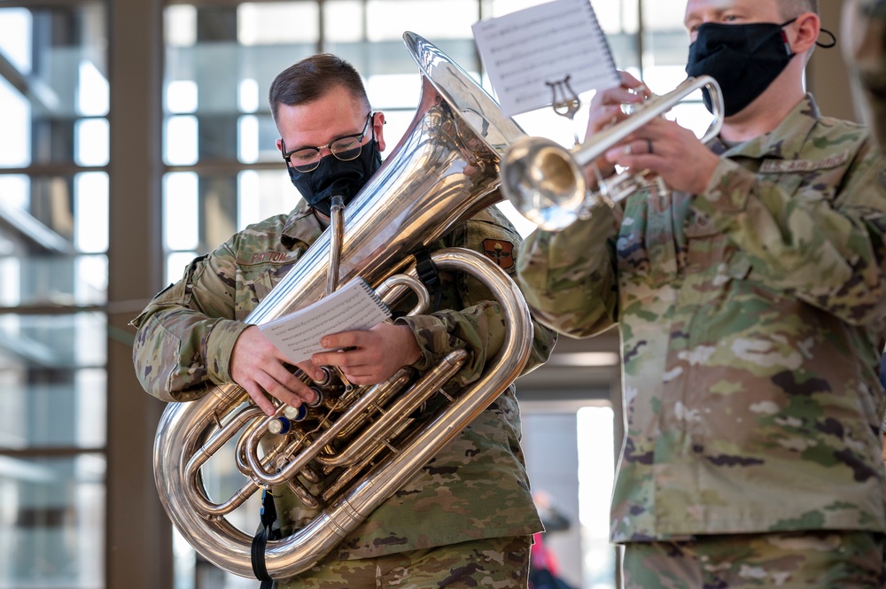 Band of the West, Freedom Brass brings holiday cheer to Team Tyndall
