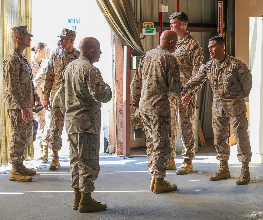 Commandant of the Marine Corps visits service members in Bahrain