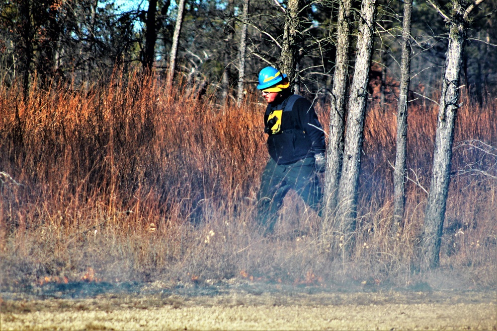 Rare December prescribed burn covers 500-plus acres at Fort McCoy