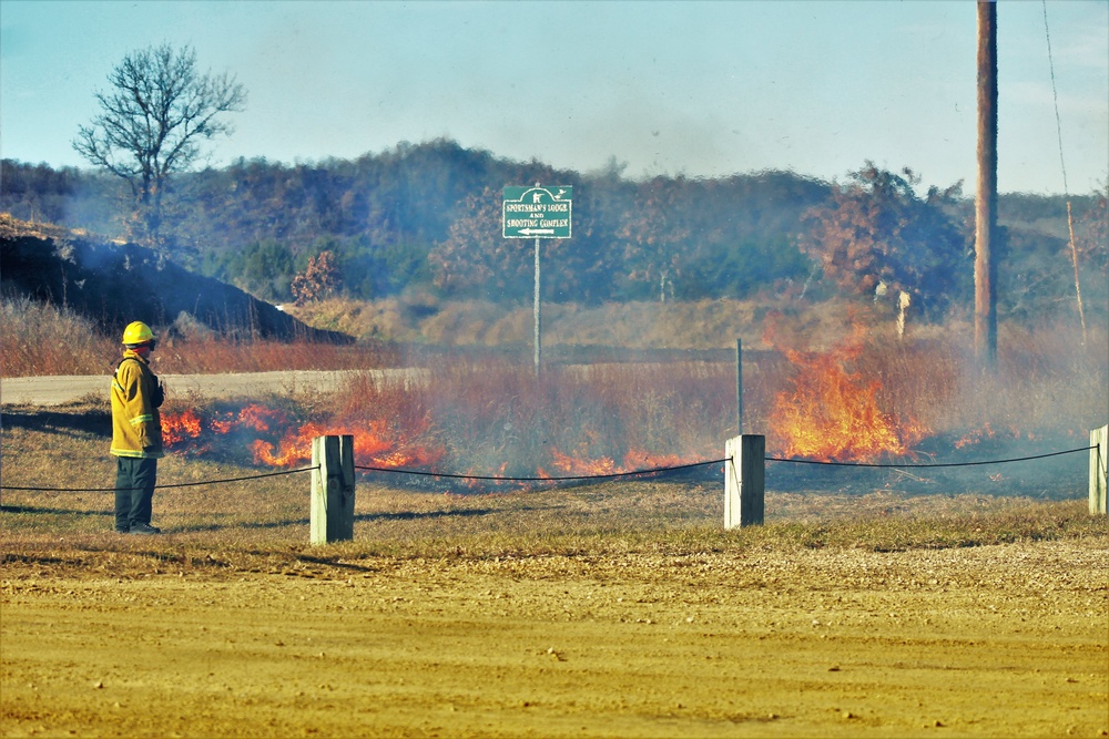 Rare December prescribed burn covers 500-plus acres at Fort McCoy