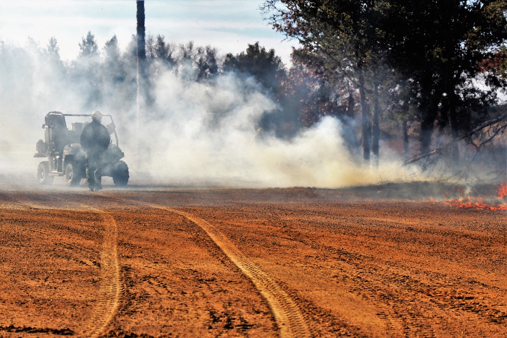 Rare December prescribed burn covers 500-plus acres at Fort McCoy