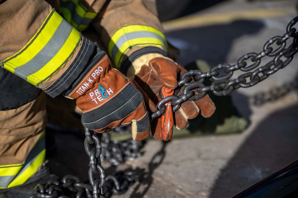 90 CES Fire Department partners with local agencies for Missile Silo Rescue Training