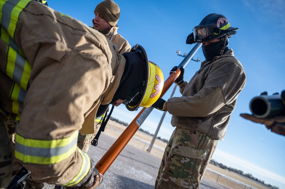 90 CES Fire Department partners with local agencies for Missile Silo Rescue Training