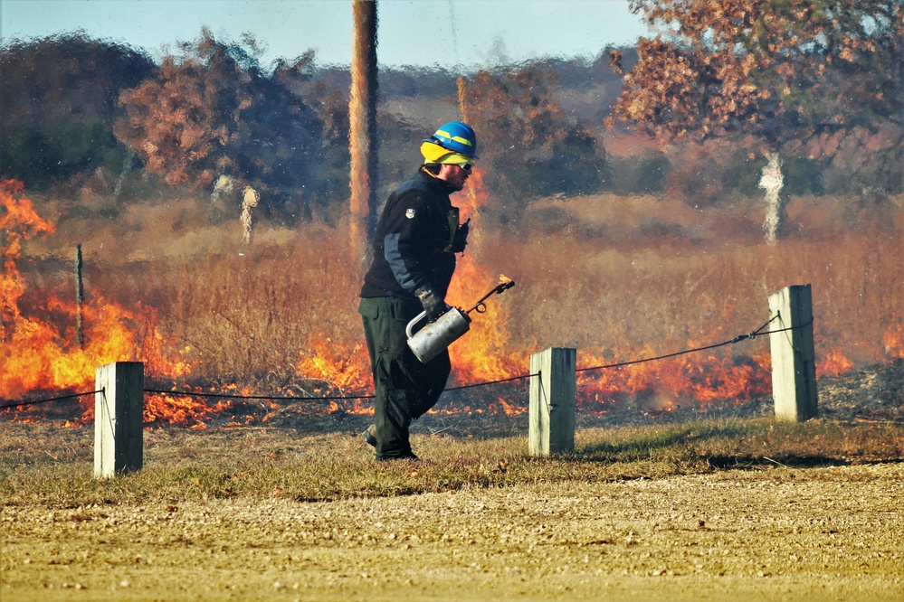 Rare December prescribed burn covers 500-plus acres at Fort McCoy