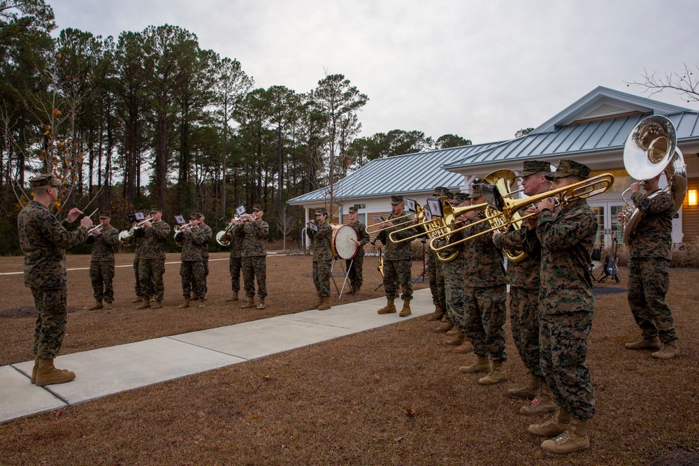 Home for the Holidays drive-thru event at MCB Camp Lejeune