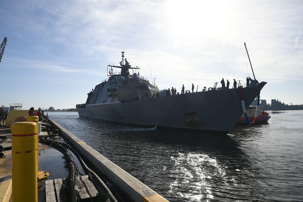 The Freedom-Variant Littoral Combat Ship USS Sioux City Returns Home From Deployment