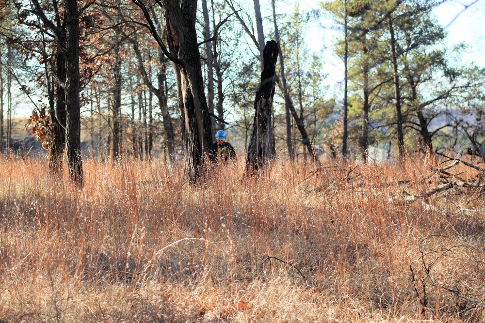 Rare December prescribed burn covers 500-plus acres at Fort McCoy