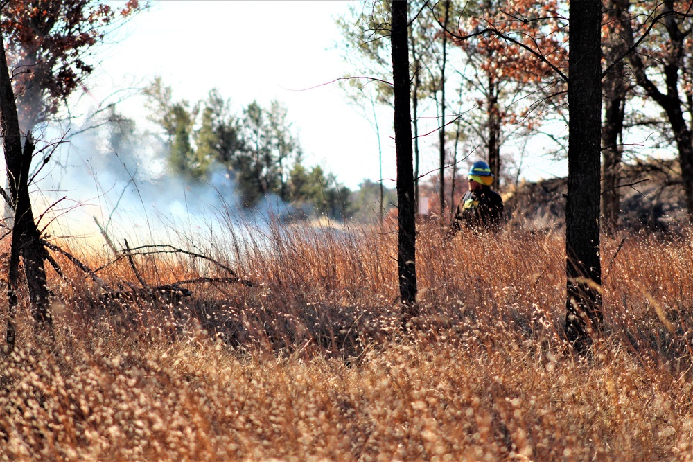 Rare December prescribed burn covers 500-plus acres at Fort McCoy