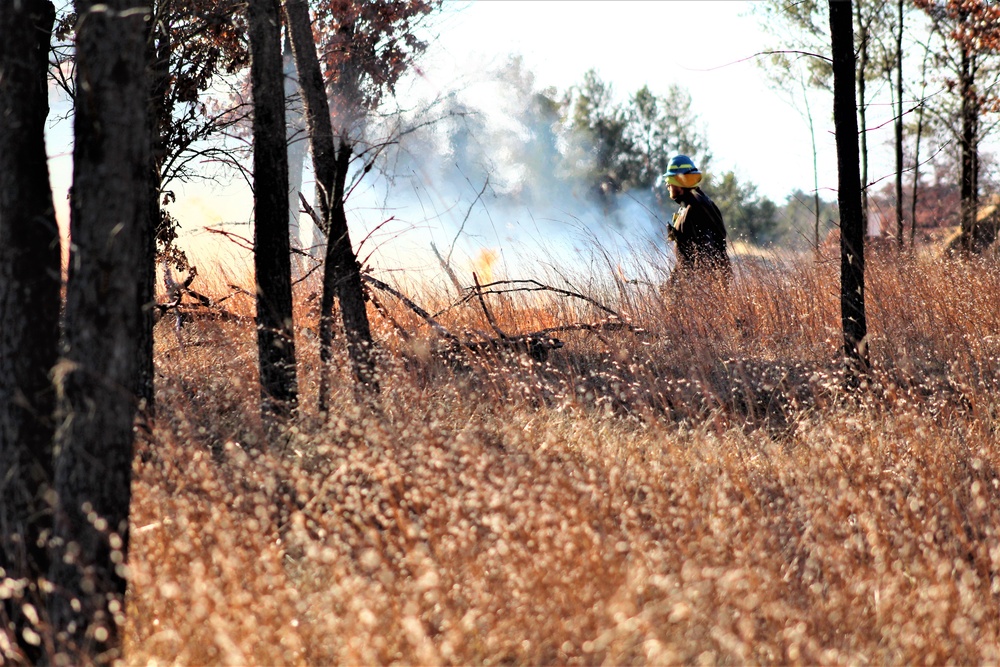 Rare December prescribed burn covers 500-plus acres at Fort McCoy