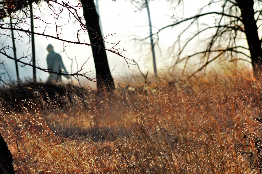 Rare December prescribed burn covers 500-plus acres at Fort McCoy