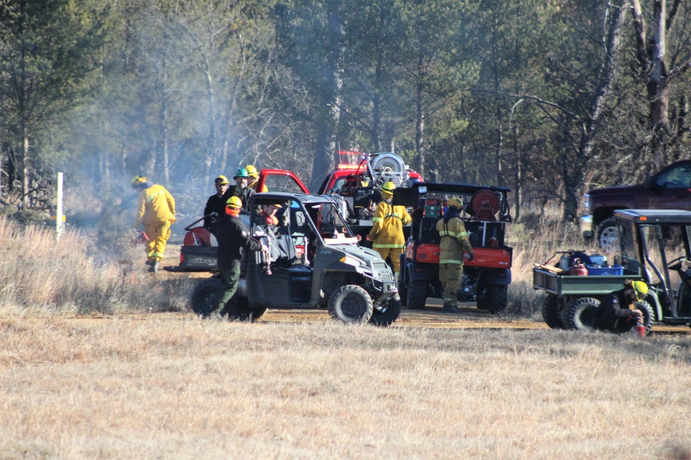 Rare December prescribed burn covers 500-plus acres at Fort McCoy
