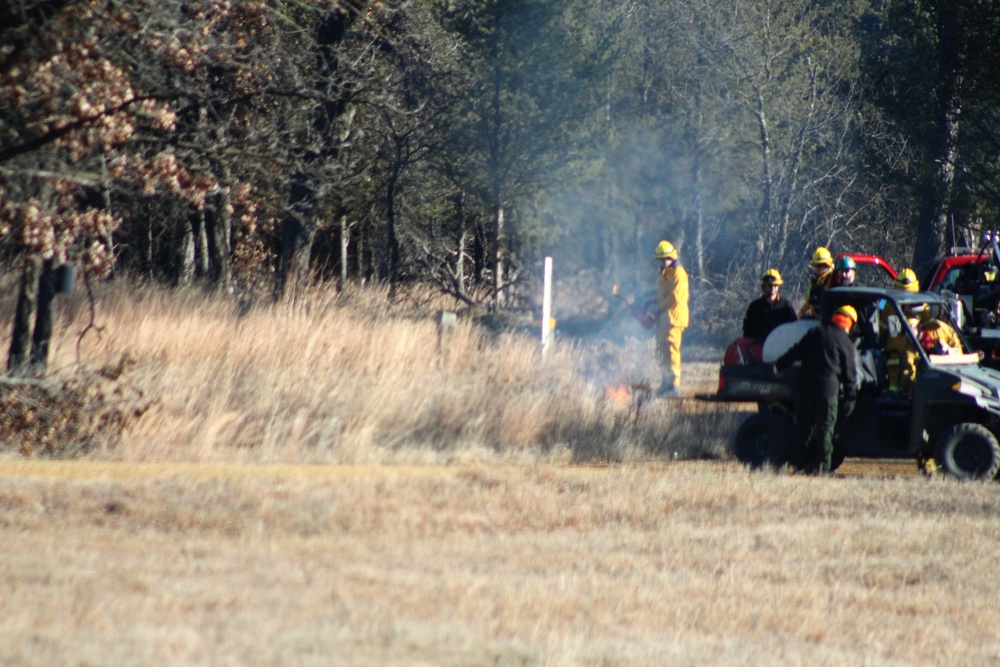 Rare December prescribed burn covers 500-plus acres at Fort McCoy