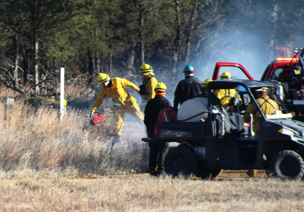 Rare December prescribed burn covers 500-plus acres at Fort McCoy