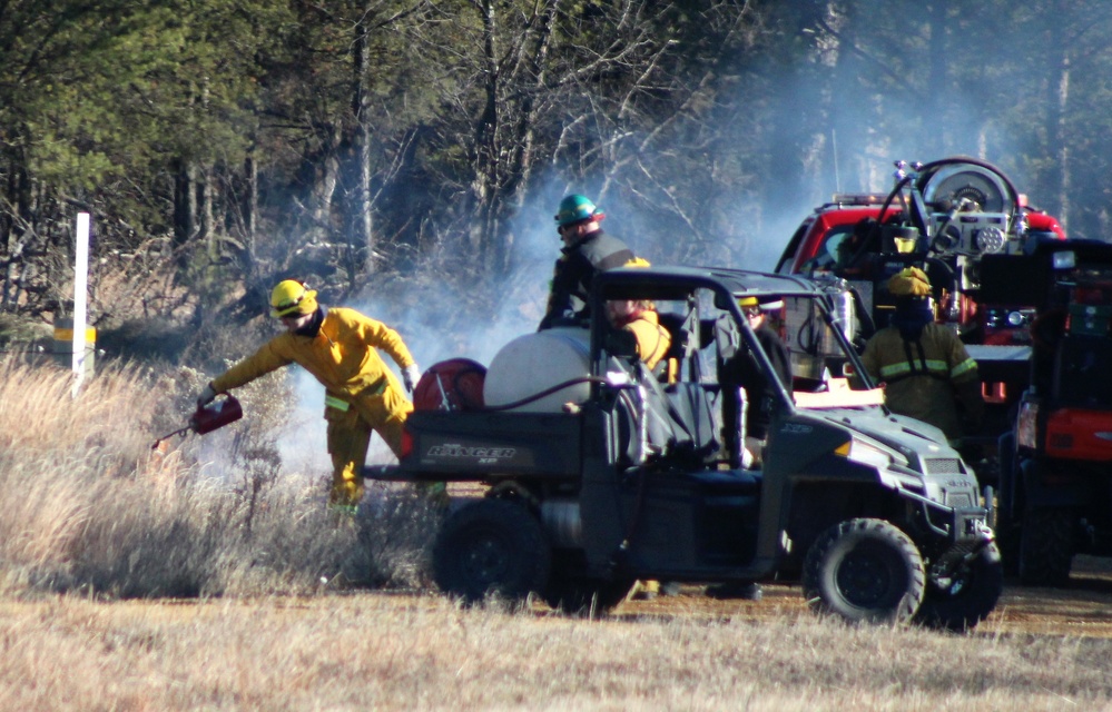 Rare December prescribed burn covers 500-plus acres at Fort McCoy