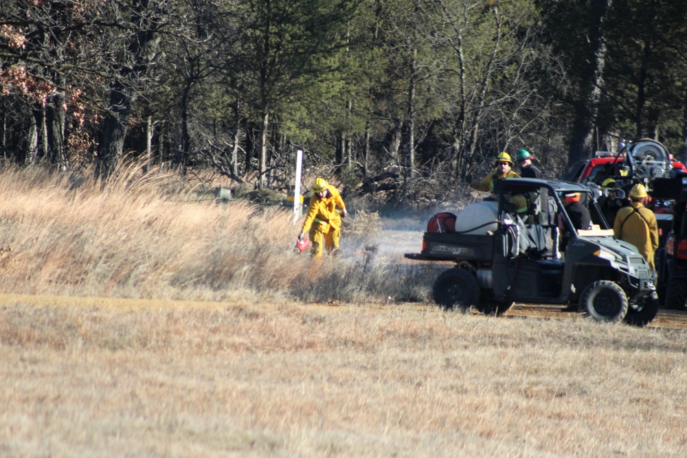 Rare December prescribed burn covers 500-plus acres at Fort McCoy