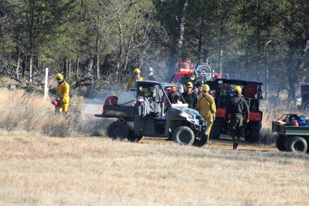 Rare December prescribed burn covers 500-plus acres at Fort McCoy
