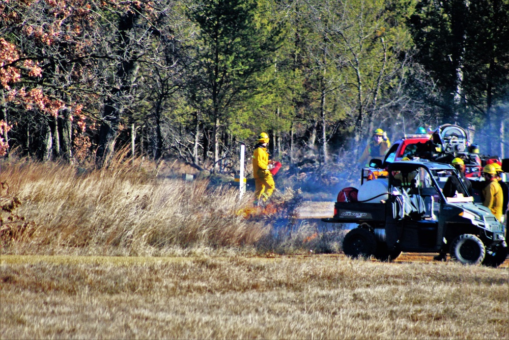 Rare December prescribed burn covers 500-plus acres at Fort McCoy