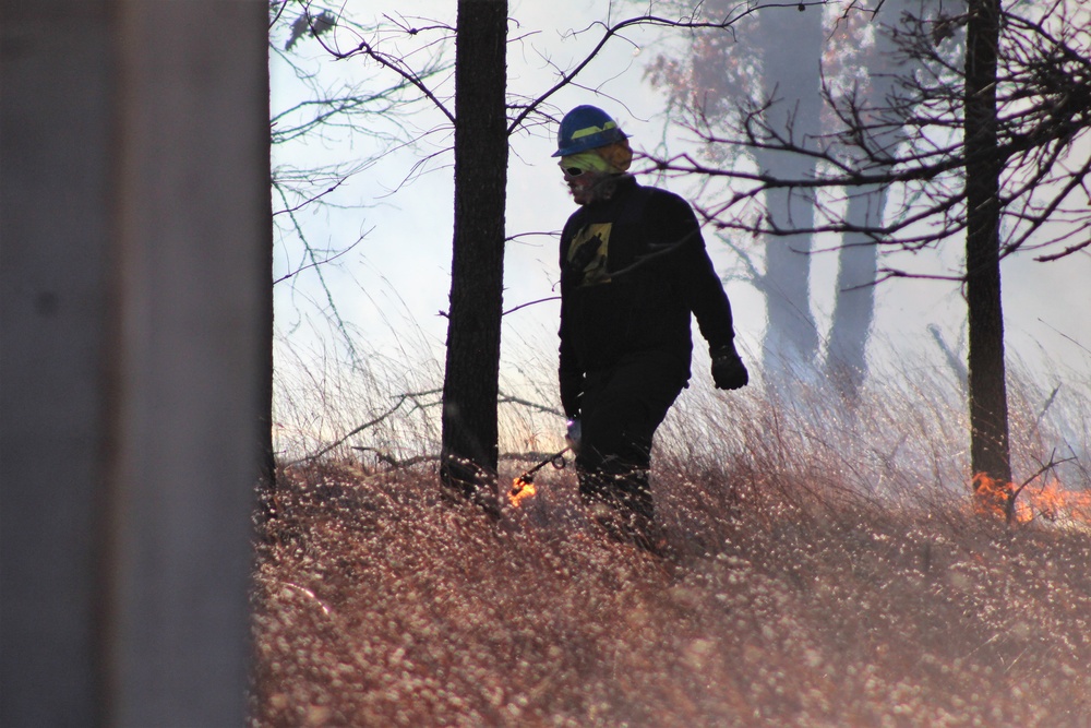 Rare December prescribed burn covers 500-plus acres at Fort McCoy