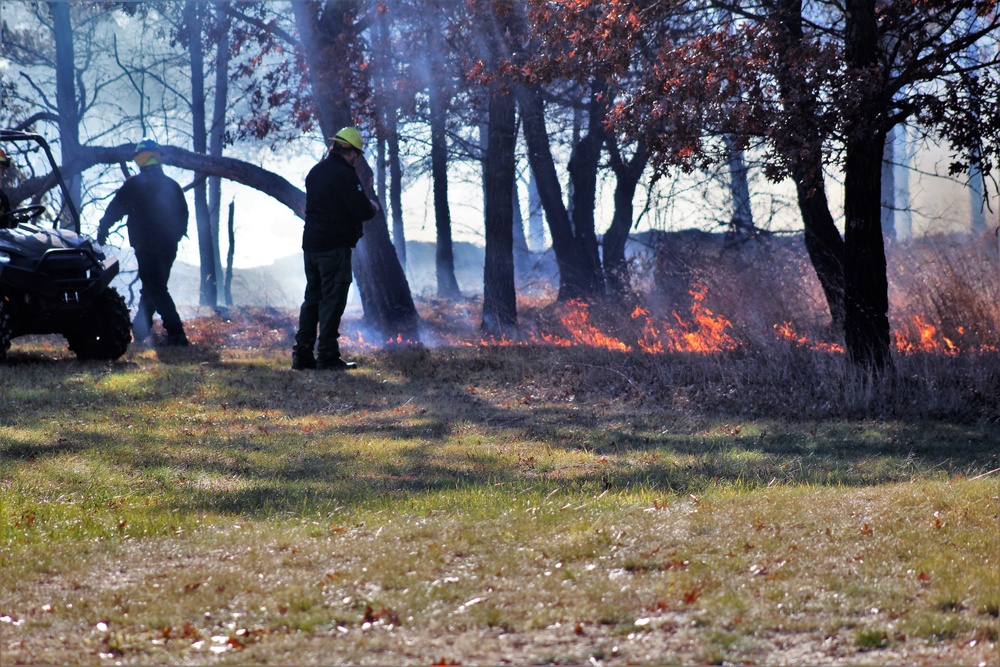 Rare December prescribed burn covers 500-plus acres at Fort McCoy