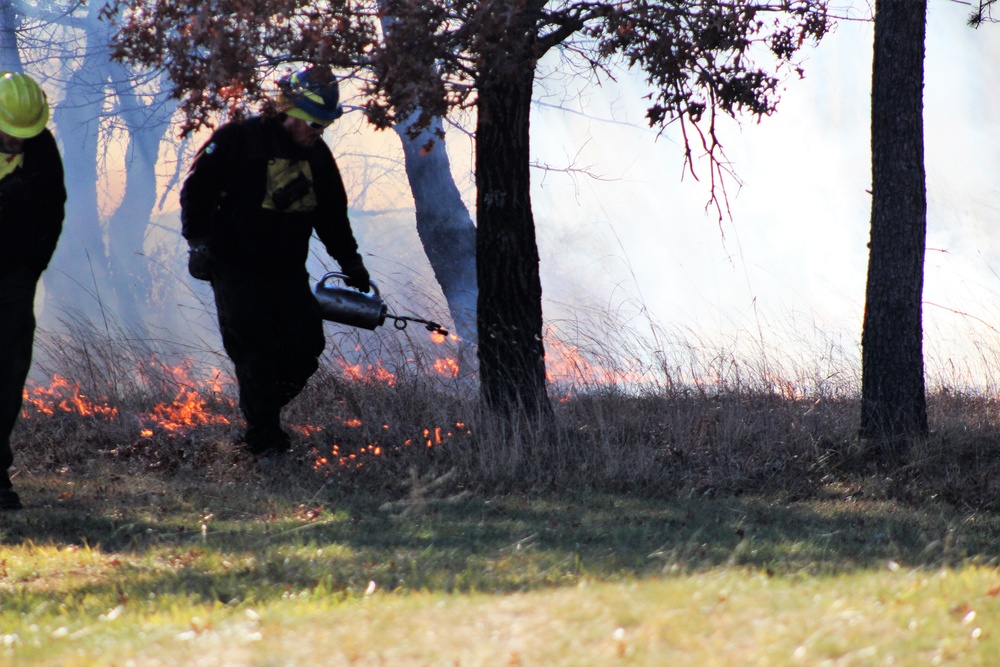 Rare December prescribed burn covers 500-plus acres at Fort McCoy