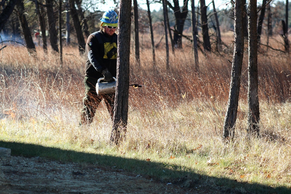 Rare December prescribed burn covers 500-plus acres at Fort McCoy