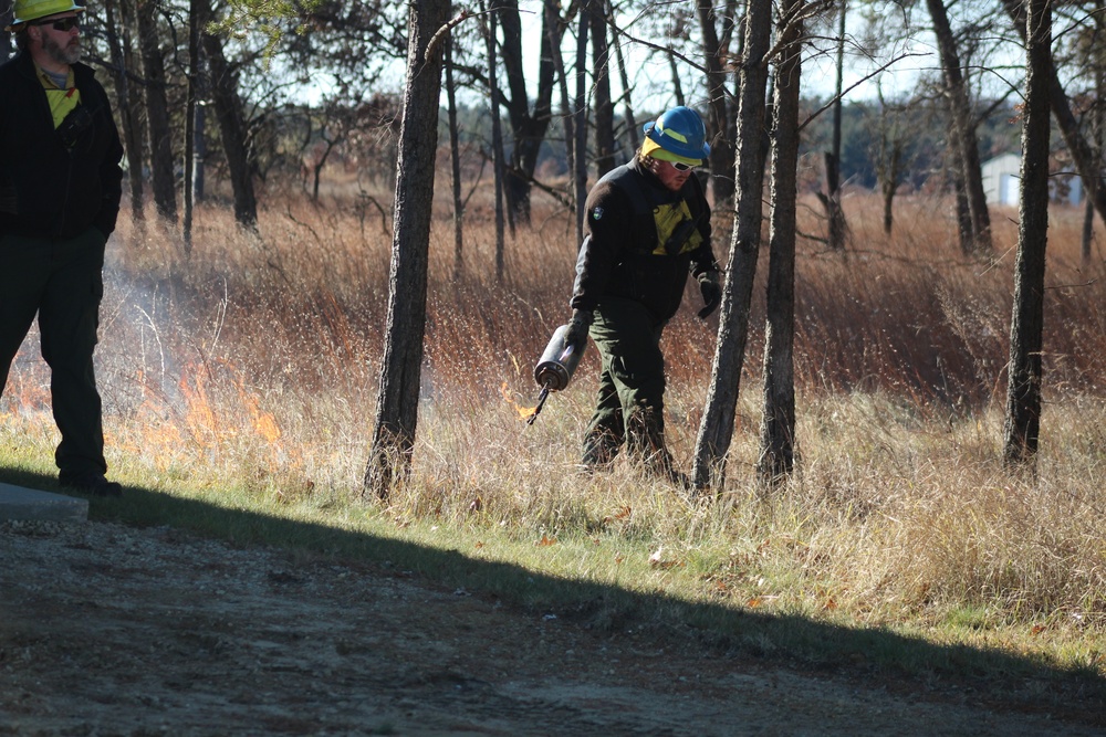 Rare December prescribed burn covers 500-plus acres at Fort McCoy