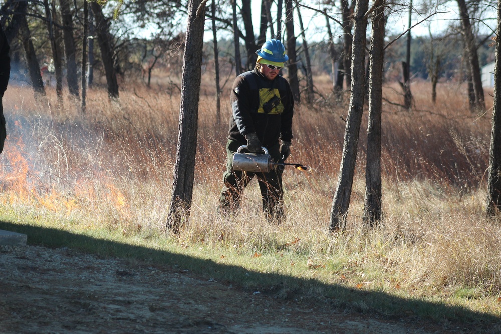 Rare December prescribed burn covers 500-plus acres at Fort McCoy