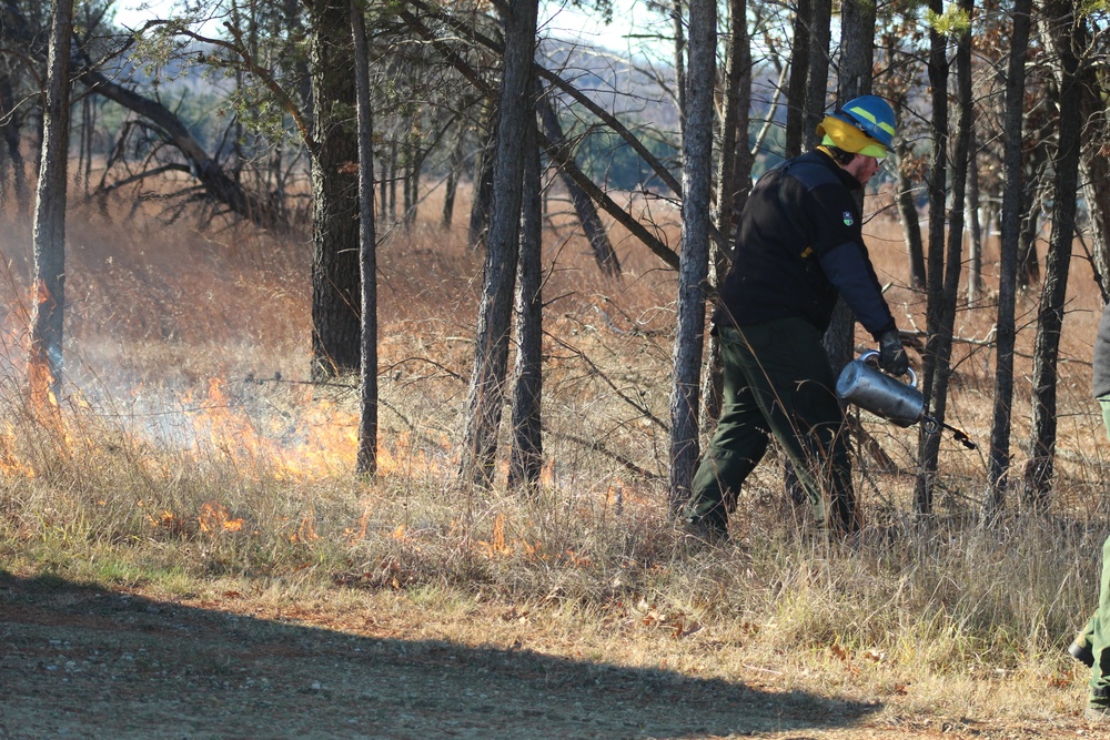 Rare December prescribed burn covers 500-plus acres at Fort McCoy