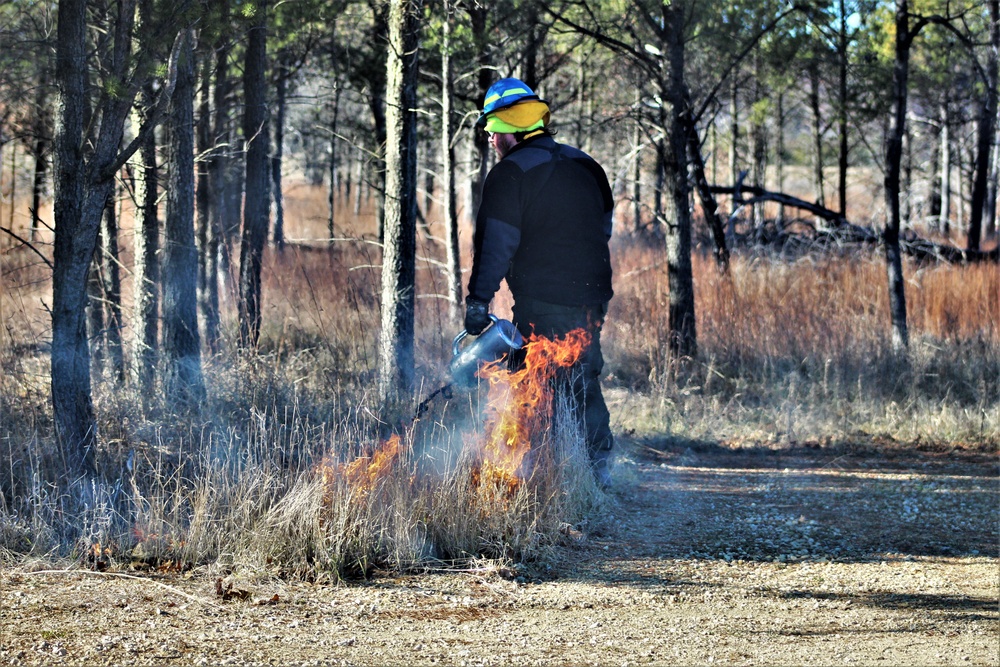 Rare December prescribed burn covers 500-plus acres at Fort McCoy