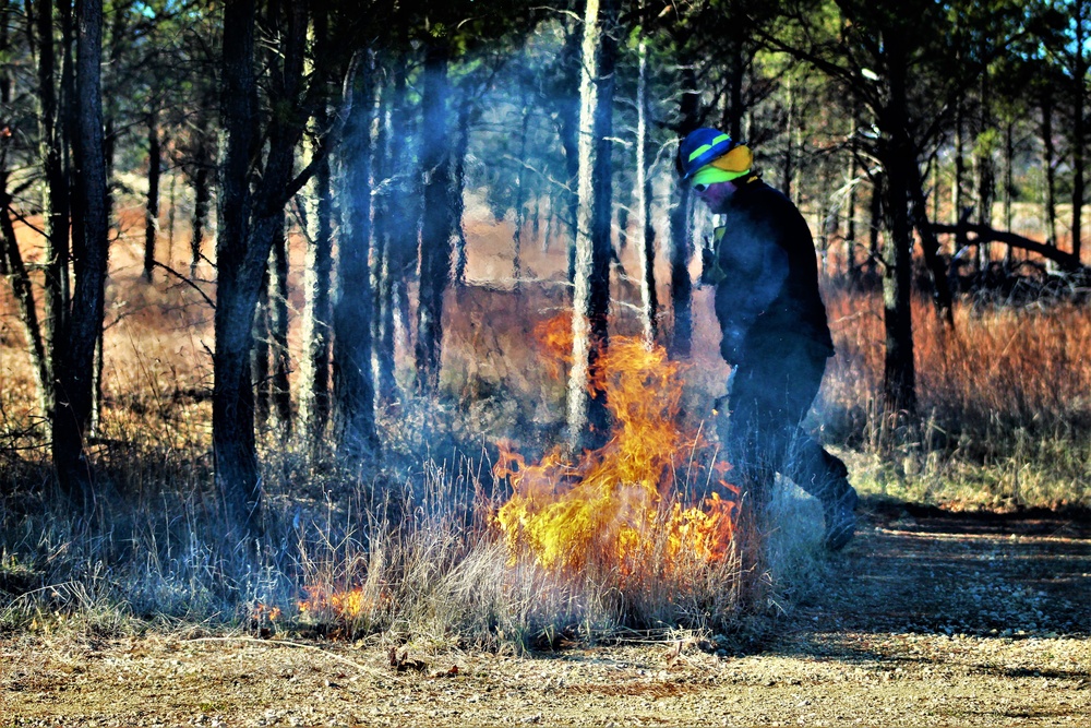 Rare December prescribed burn covers 500-plus acres at Fort McCoy