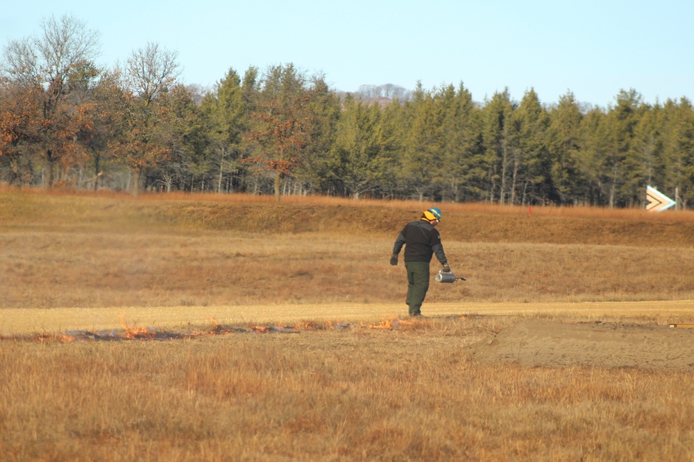 Rare December prescribed burn covers 500-plus acres at Fort McCoy