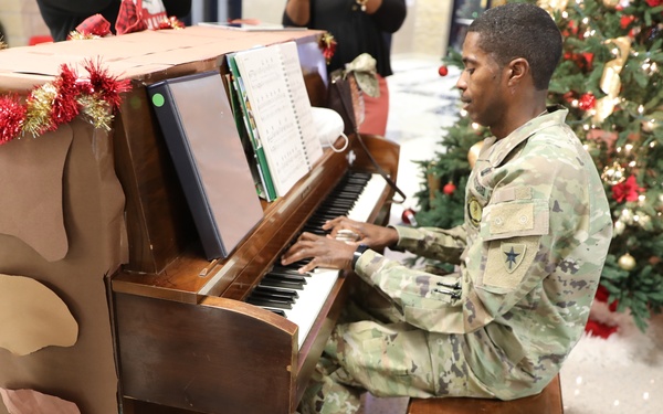Texas State Guard donates toys to elementary school