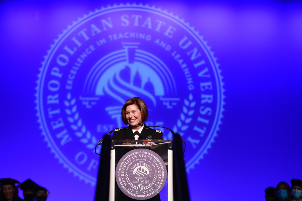 Gen. Richardson speaks at MSU Denver Commencement