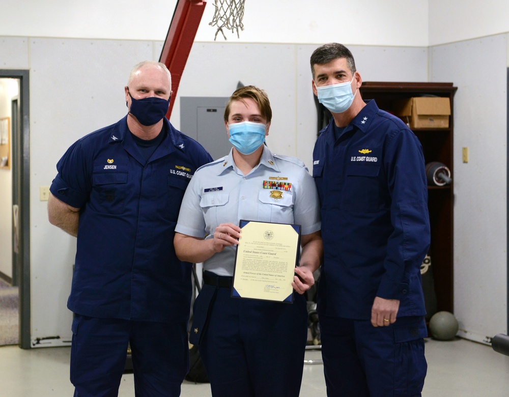 Meritorious advancement: Petty Officer 1st Class Allysia Helton