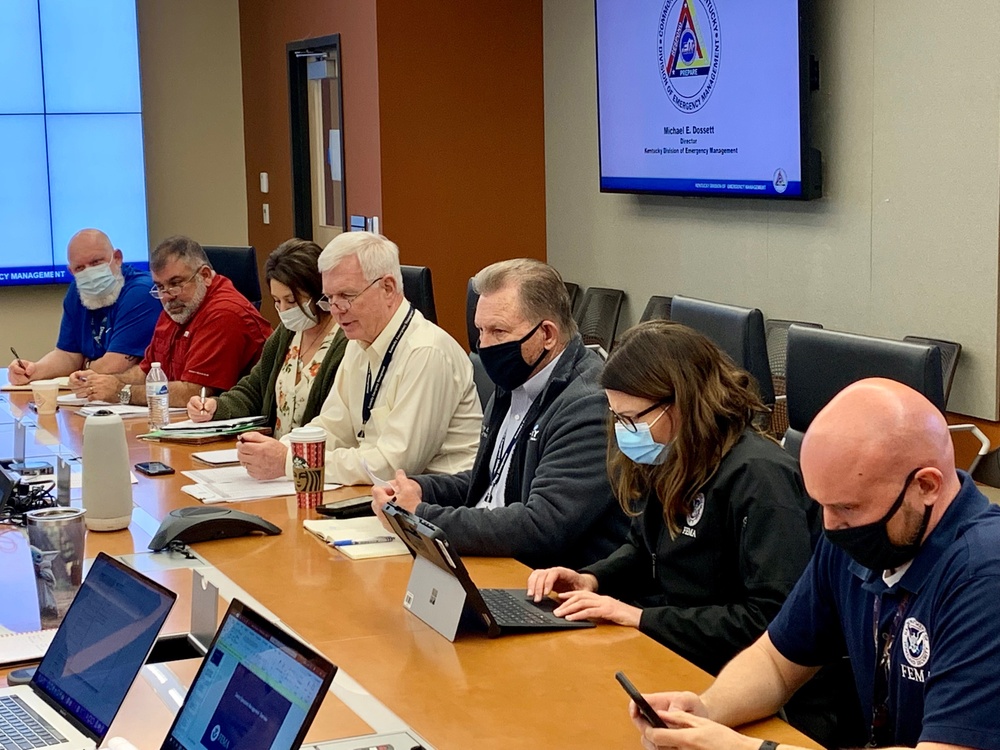 FEMA Leadership Meets with Local Leadership in Mayfield, Kentucky