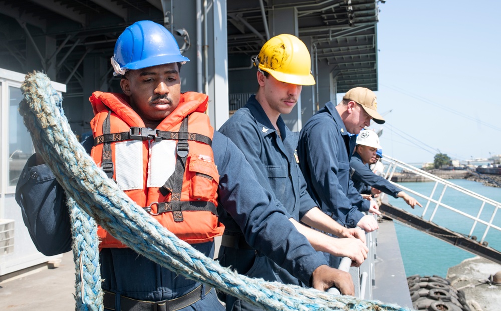 USS Hershel “Woody” Williams arrives in Djibouti