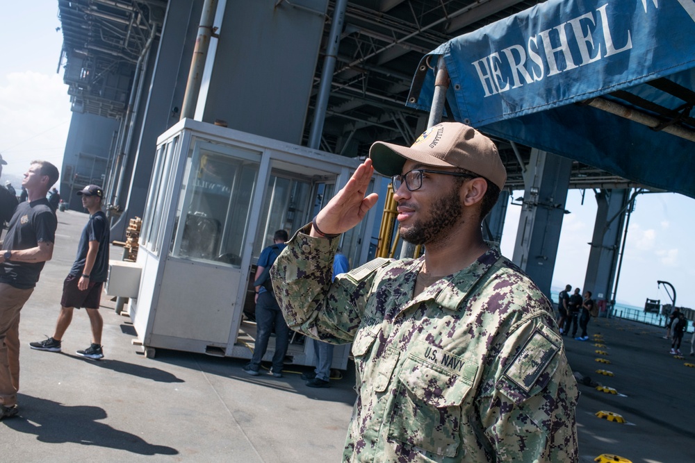 USS Hershel “Woody” Williams arrives in Djibouti