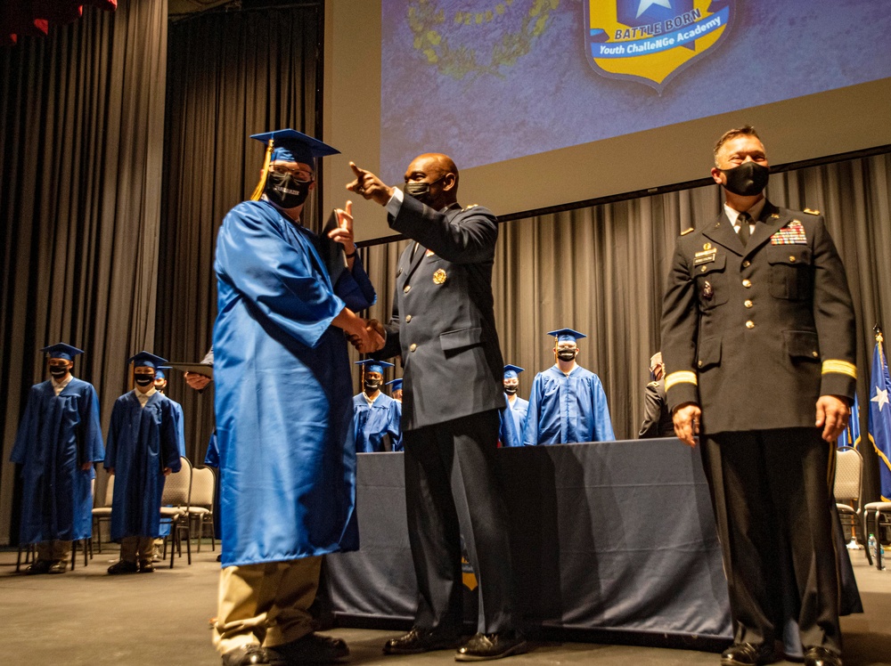 Inaugural Battle Born Youth Challenge Academy class graduates