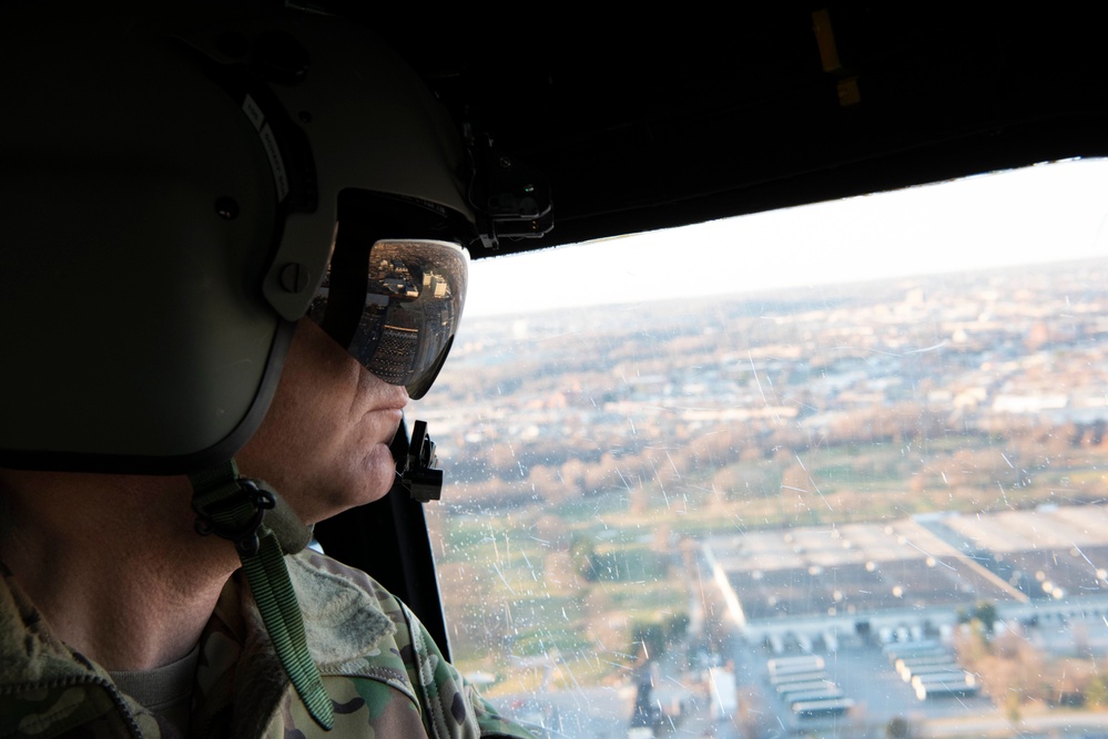 1st Helicopter Squadron Flies Over the Ravens’ Stadium