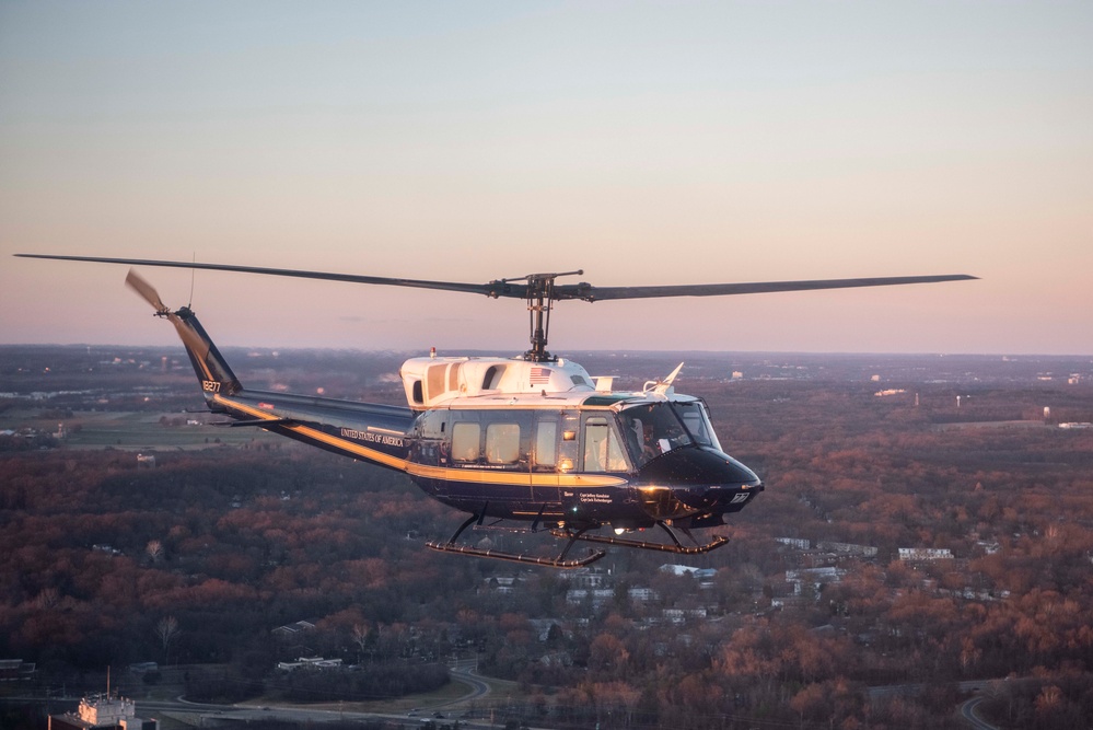 1st Helicopter Squadron Flies Over the Ravens’ Stadium