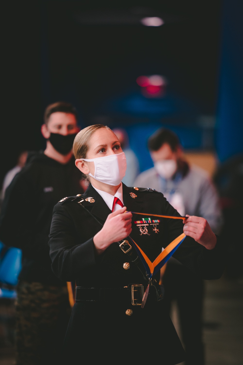U.S. Marines at the Beast of the East wrestling tournament