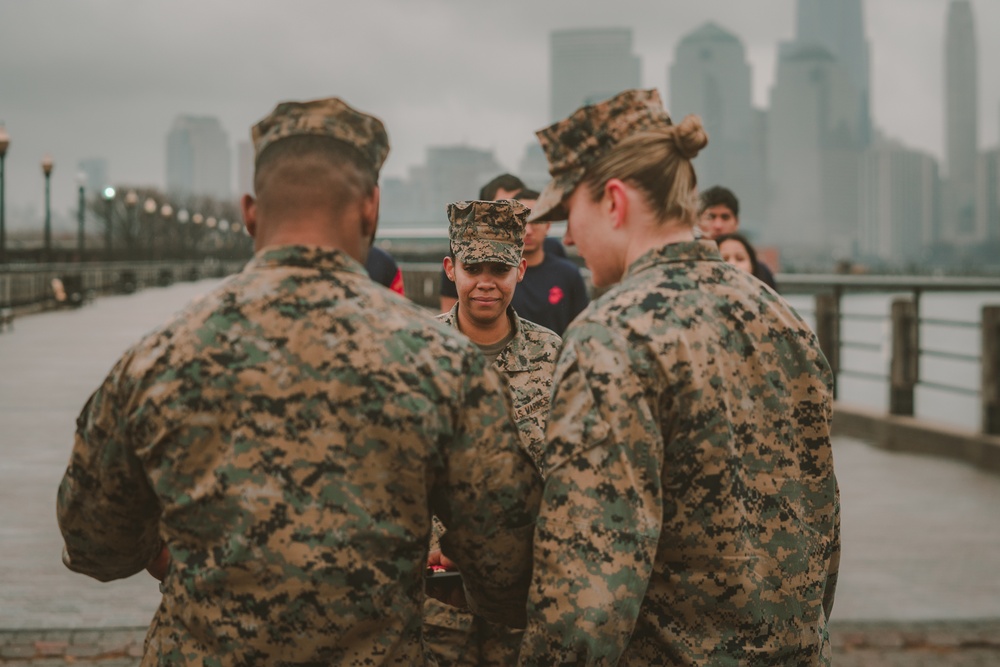 Staff Sergeant Urena Liberty State Park Promotion