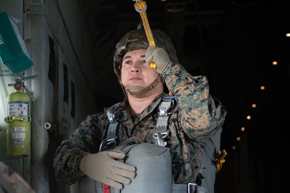 C-130 joint jump training at Yokota