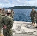 US Navy Seabees with NMCB-5 plan construction at Malakal Harbor, Palau