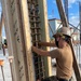 US Navy Seabees with NMCB-5 build formwork for the Ground/Air Task-Oriented Radar project onboard Camp Hansen