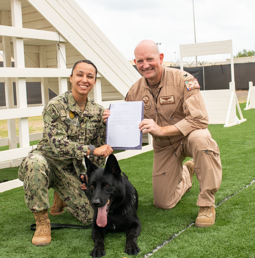 K-9 Unit Promotion at Camp Lemonnier