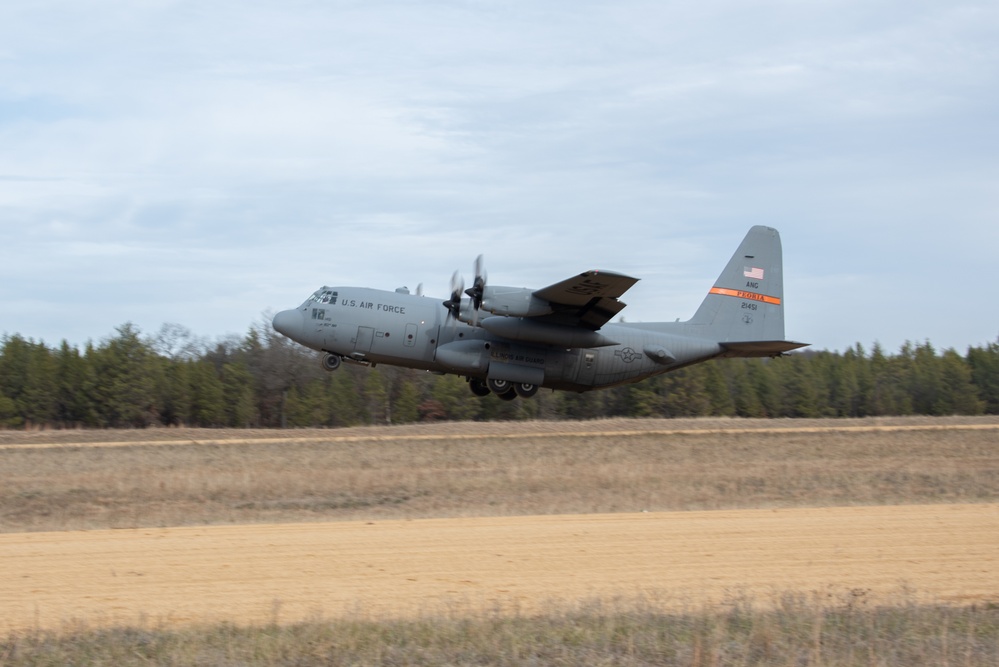 Illinois Air National Guard C130 training