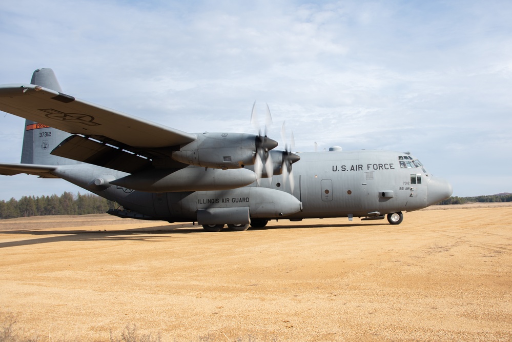 Illinois Air National Guard C130 training