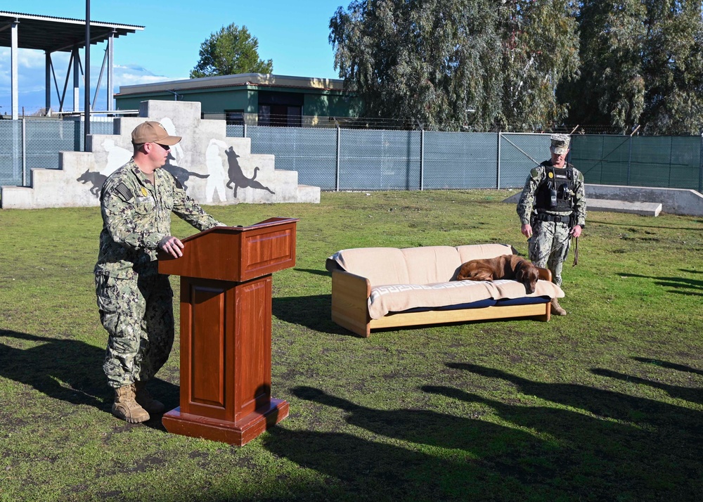 Military Working Dog Retires