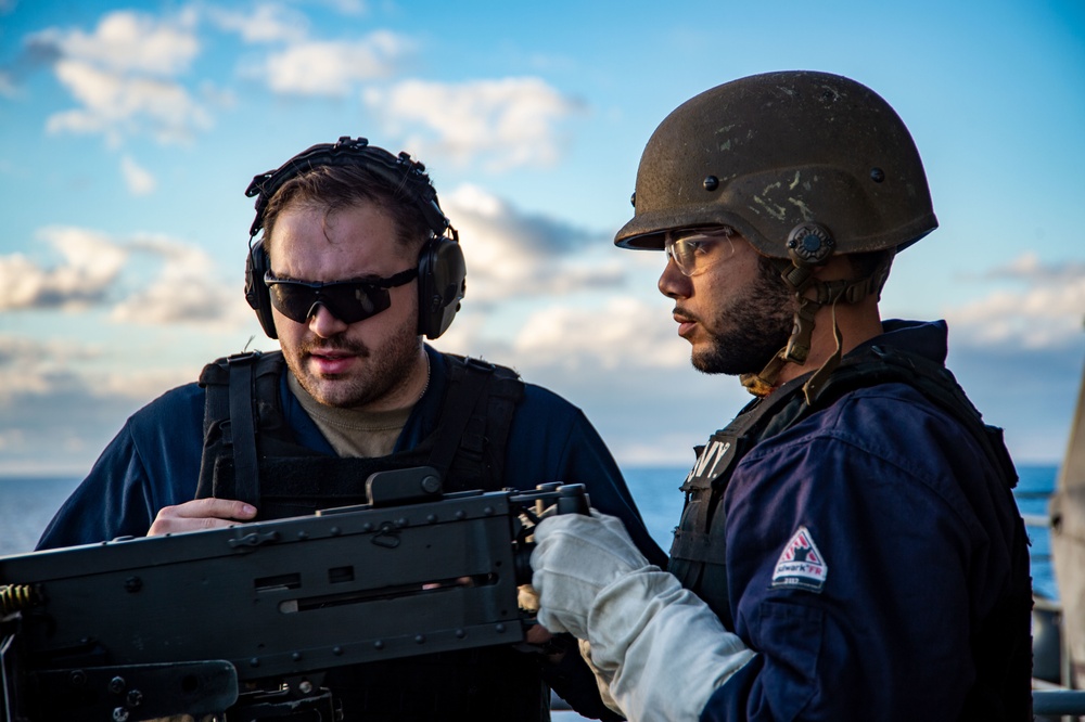 The Harry S. Truman Carrier Strike Group is on a scheduled deployment in the U.S. Sixth Fleet area of operations in support of naval operations to maintain maritime stability and security.